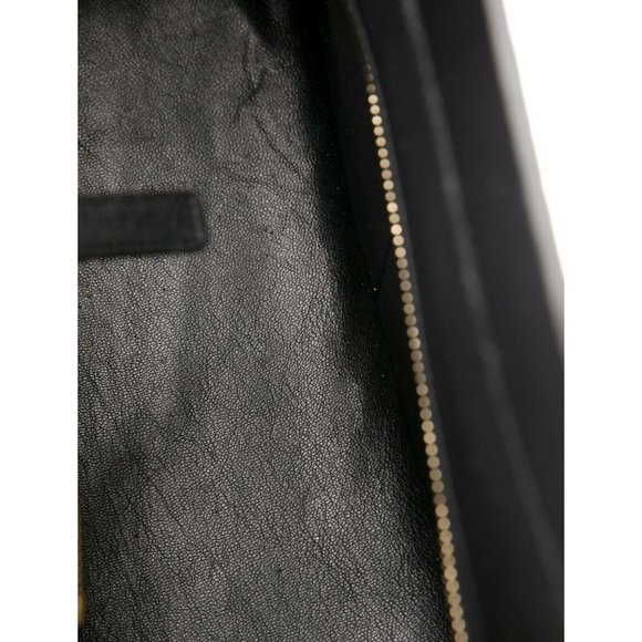 Michael Kors Metallic Gold Python Gia /Gold Tone Hardware Dual Flat Handbag - Picture 7 of 8